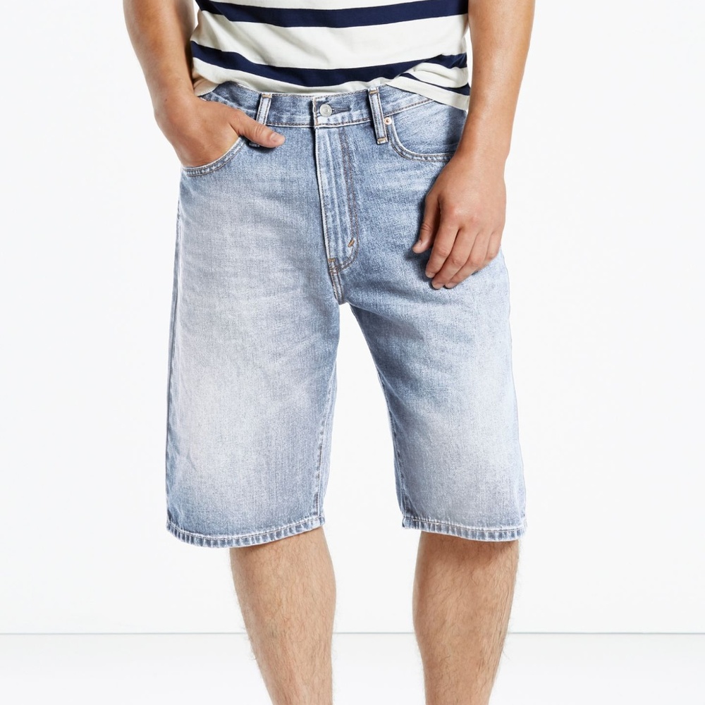 New! Levi's 569 Loose Straight Blue Jean Shorts 29